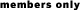 Members Only Banner Logo Black